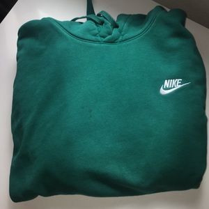 Green Nike hoodie. U have to pick it up